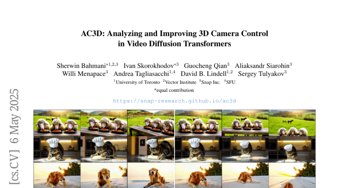 Method overview: frozen DiT-XL video blocks with a lightweight trainable camera DiT-XS ControlNet stream.