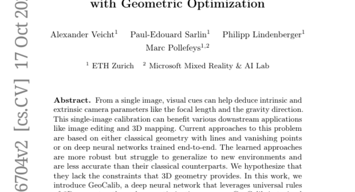 Method overview: a network predicts a Perspective Field, then Levenberg–Marquardt fits camera parameters.