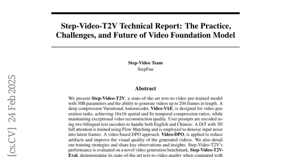 Method overview: Architecture overview of Step-Video-T2V. Videos are represented by a high-compression Video-VAE, achieving 16x16 spatial and 8x temporal compression ratios. User prompts are encoded using two bilingual pre-trained.